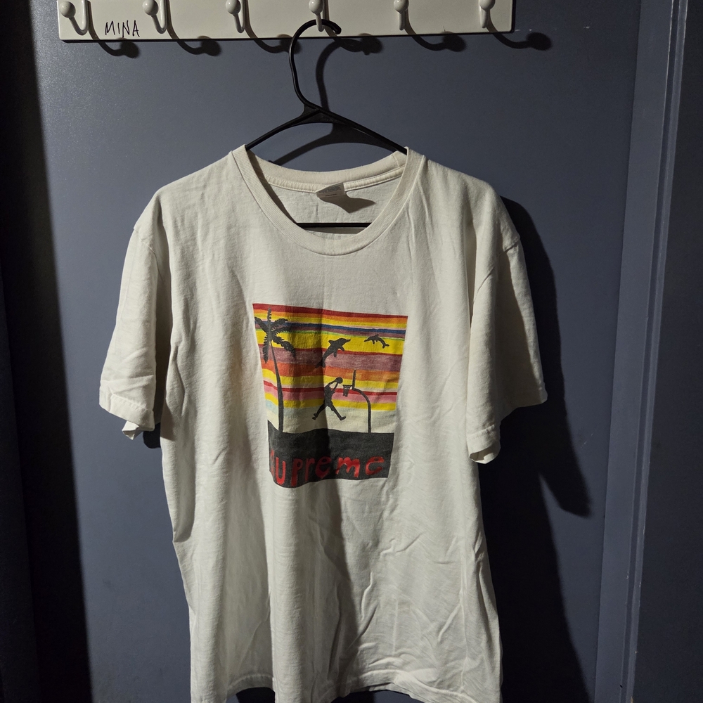 Supreme Cream Sunset Graphic Tee